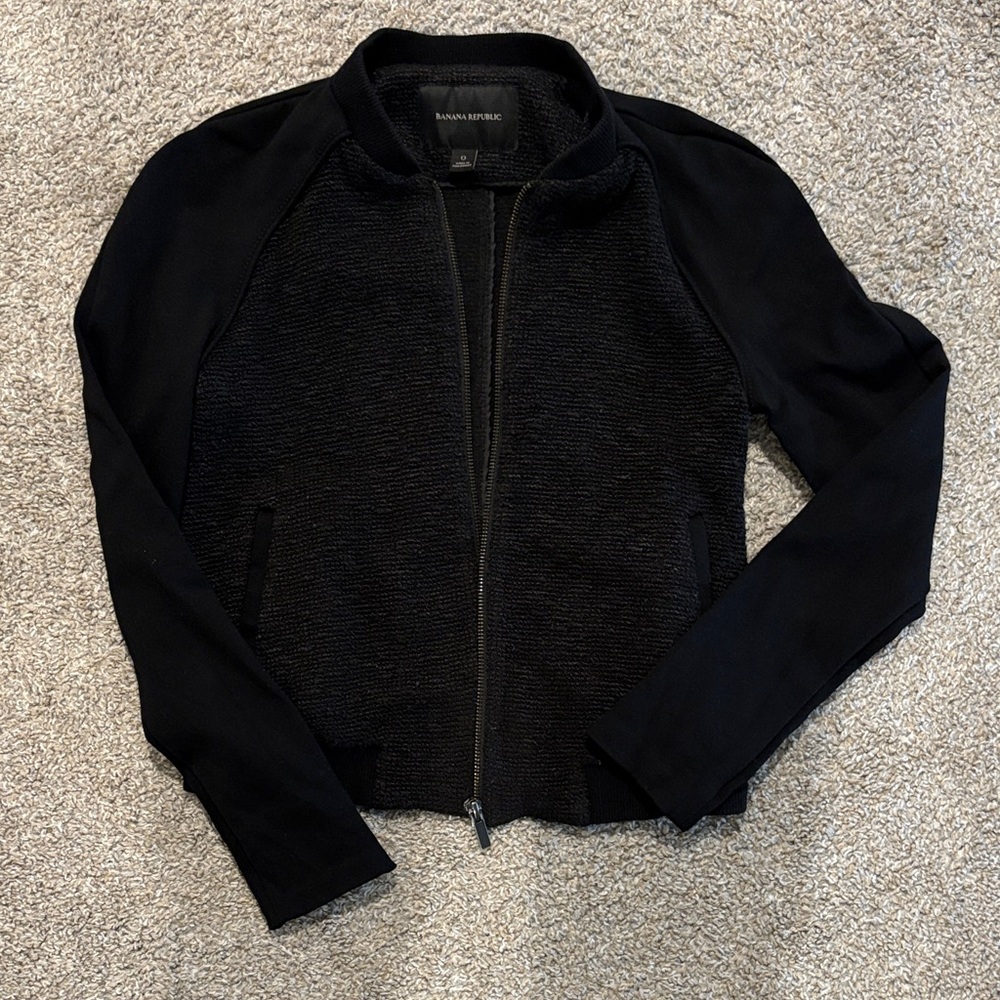 Banana Republic Black Bomber Jacket for Women